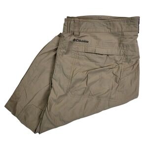 Columbia Tan Silver Ridge‎ Cargo Shorts 38 Mens Hiking Fishing Outdoor READ